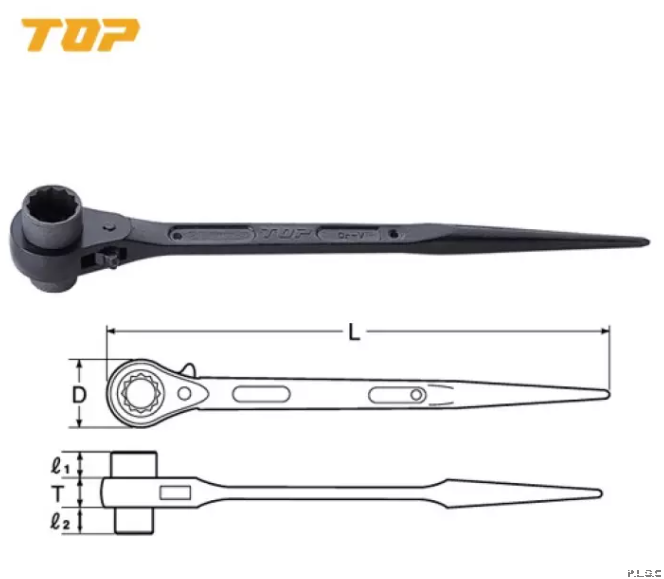 Top Ratchet , Double Ended Ratchet Wrenc , 17 x 21 , 19 x 21 , 17 x