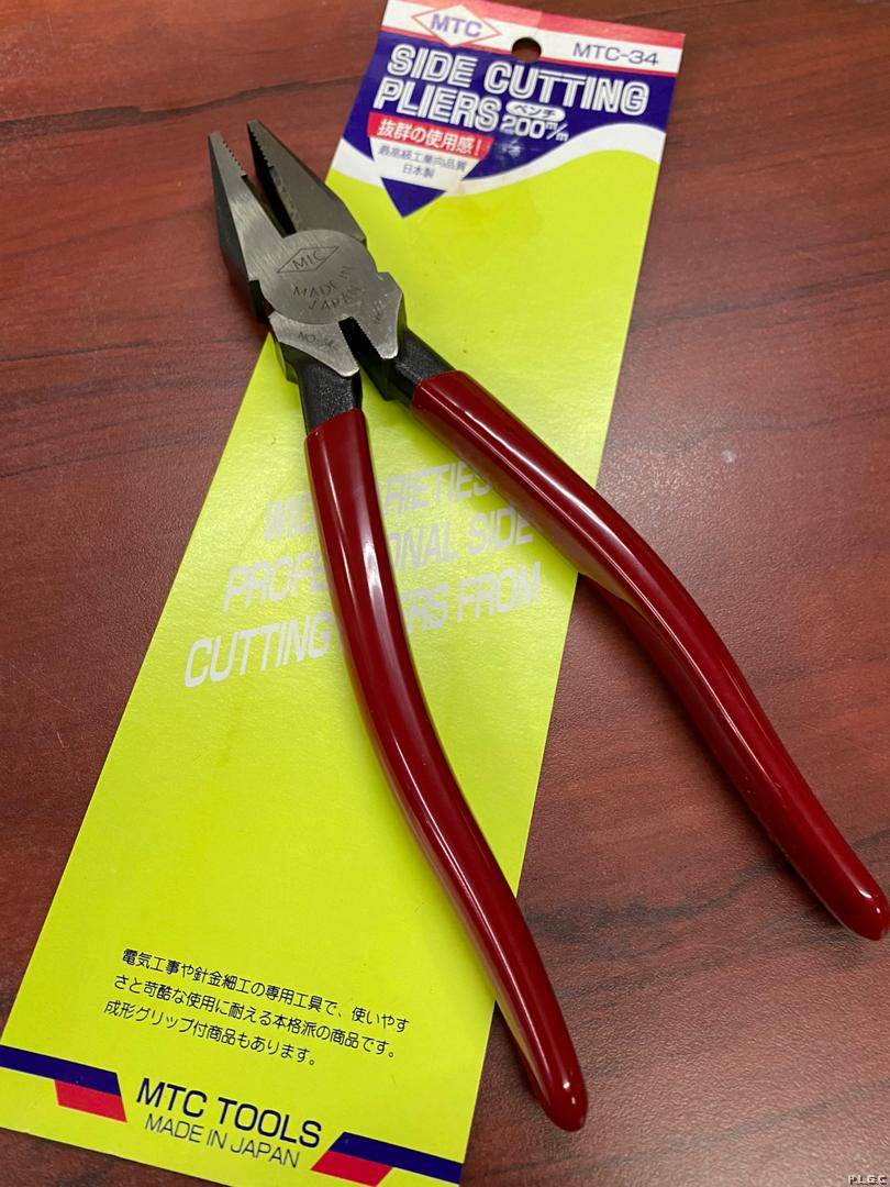 MTC Premium Hand Tool MTC34 Lineman's Side Cutting Plier (200mm) / Combination Plier Made in Japan