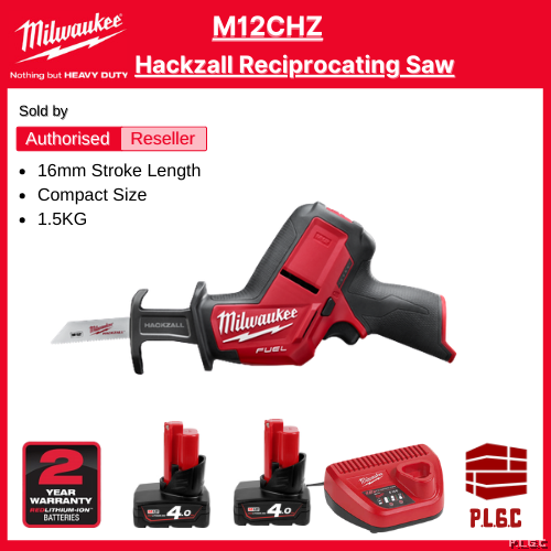 Milwaukee Fuel M12 M12CHZ Brushless Cordless Hackzall / Sawzall